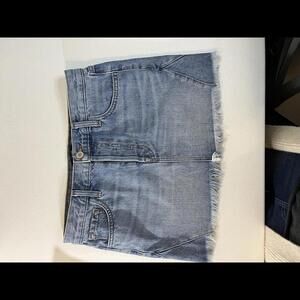 J Brand Stylish Denim Bonny Mini Skirt Waist 24 Length `13"